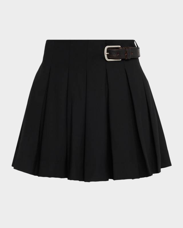 Adeline Pleated Mini Skirt